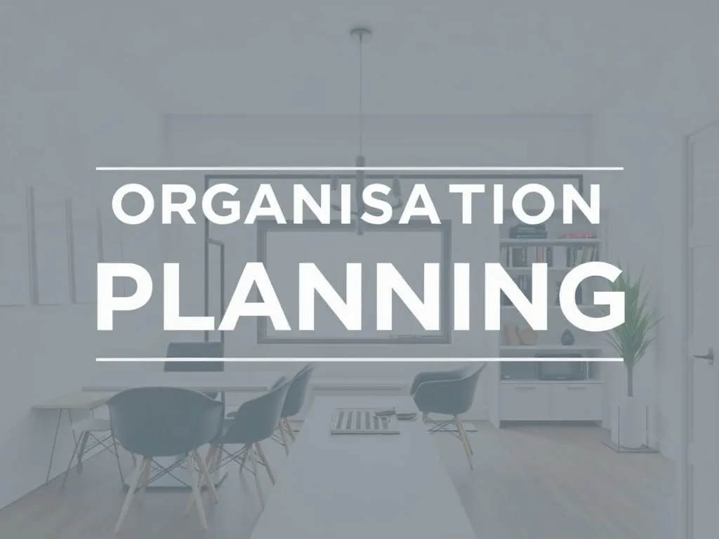 Planning d'organisation maison hebdomadaire noté sur un carnet, entouré d'un stylo, d'une tasse de thé et de quelques plantes vertes