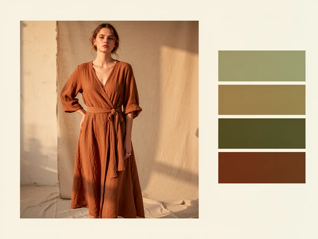 Tendances mode printemps, couleurs et matières naturelles